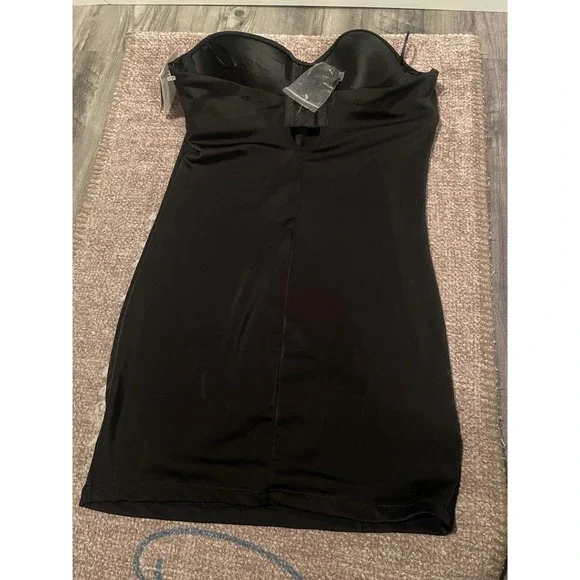 Rene Rofe Fit Tulip Mini Dress Lingerie M 36b/c Black Nwt Intimates - Picture 2 of 2